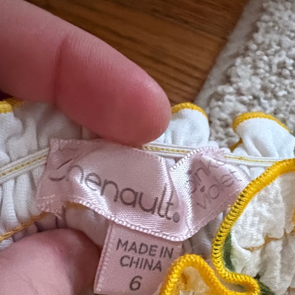 Chenault Lemon Print and Striped Kids Dresses - Picture 4 of 6